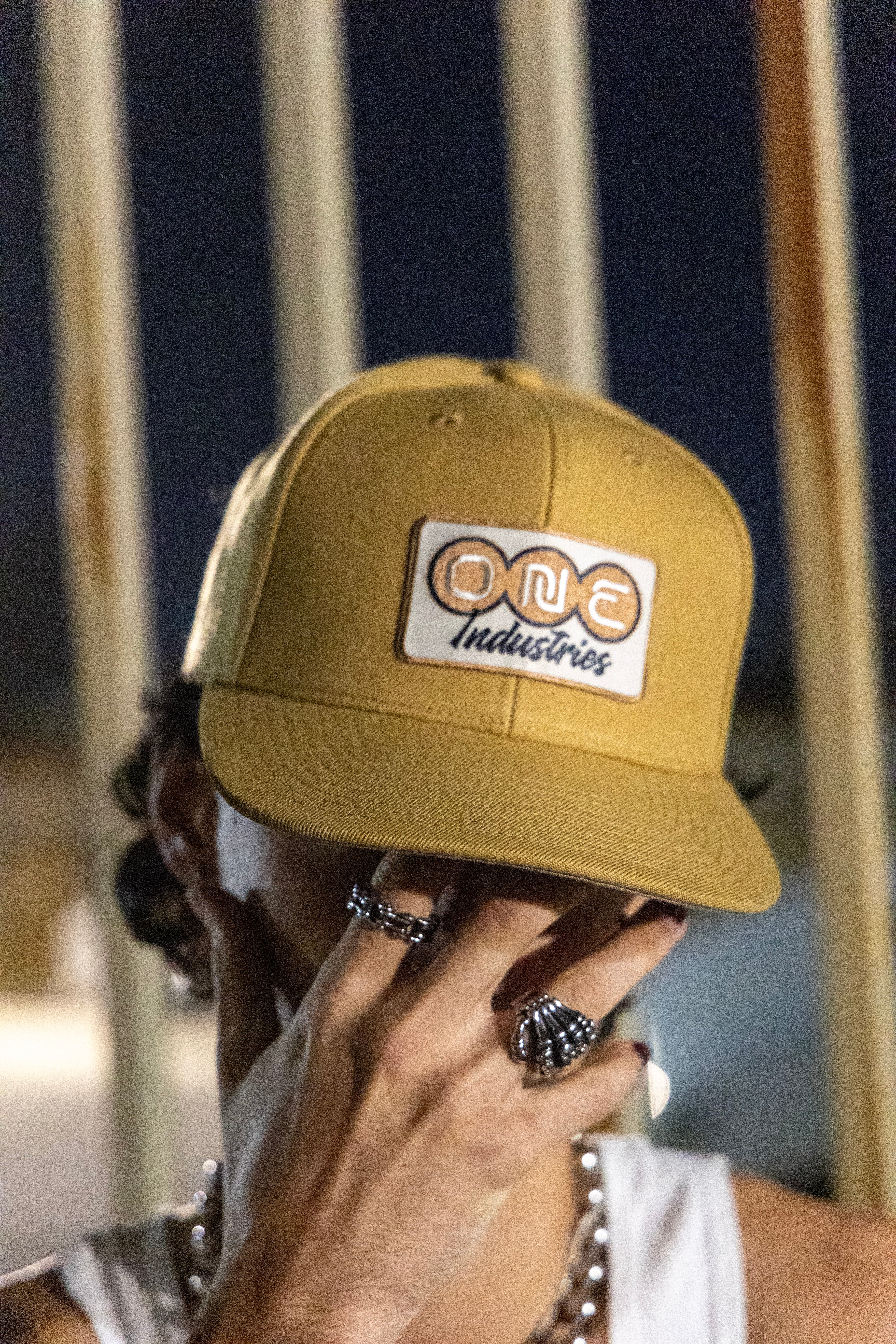 PATCH - SNAPBACK PETROL CAMEL – ONEIND RIDER SUPPORT