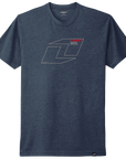Vector Tee - Heather Cobalt